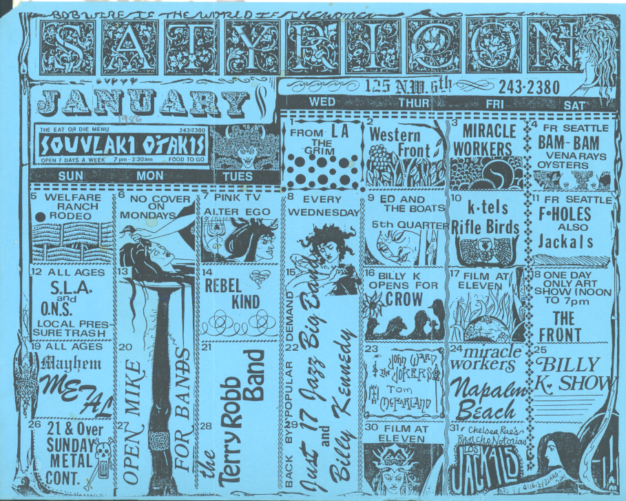 January 1986 Calendar