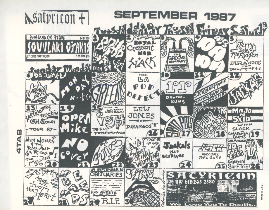September 1987 Calendar