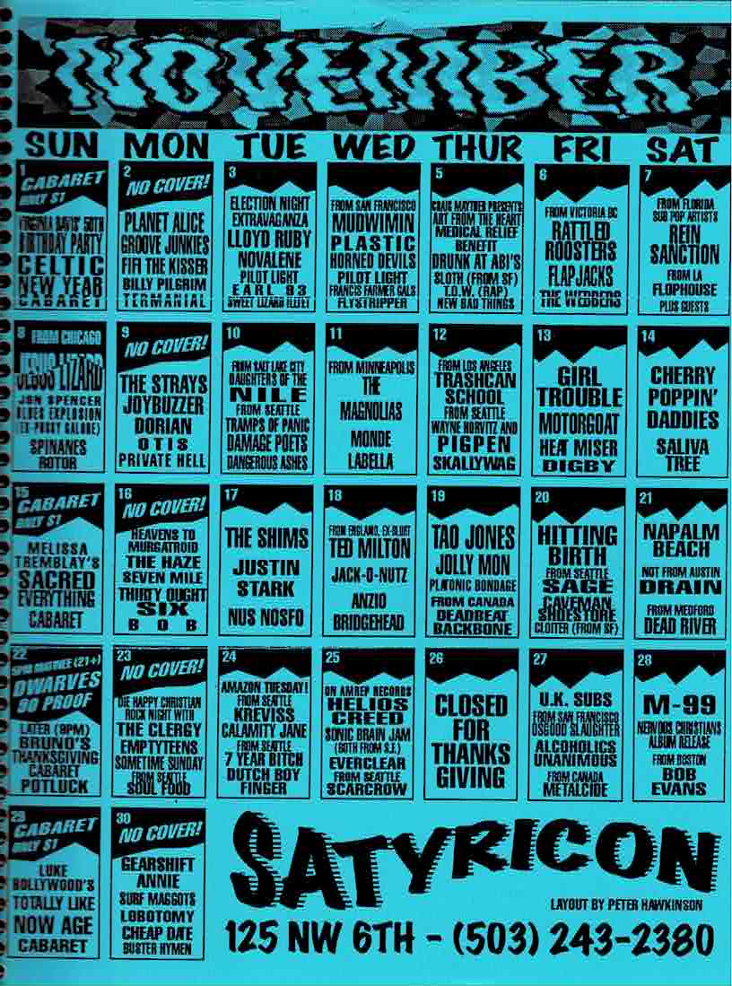 November 1992 Calendar