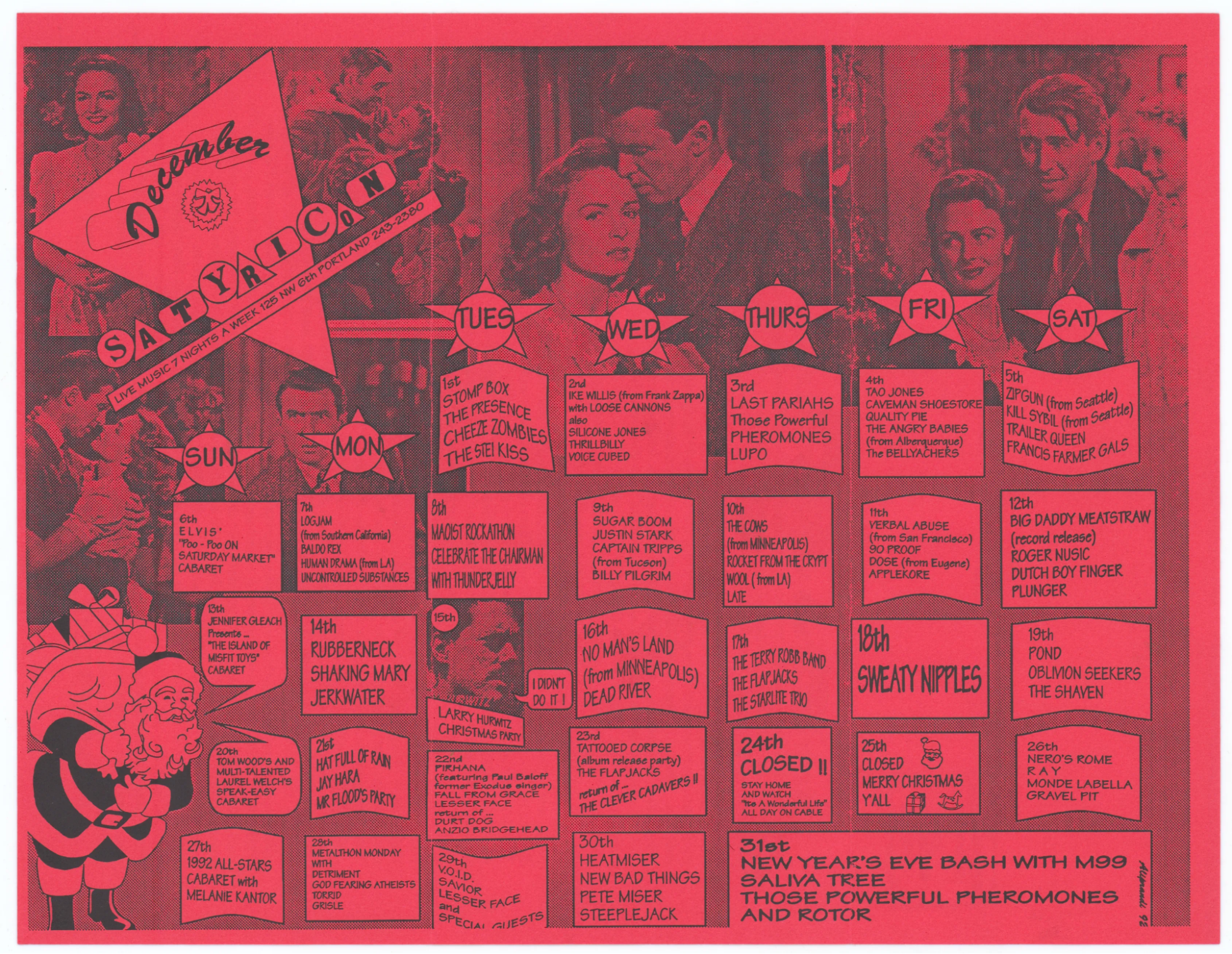 December 1992 Calendar