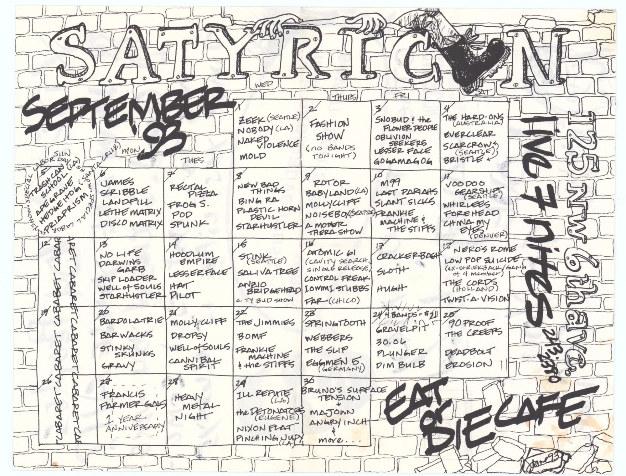 September 1993 Calendar