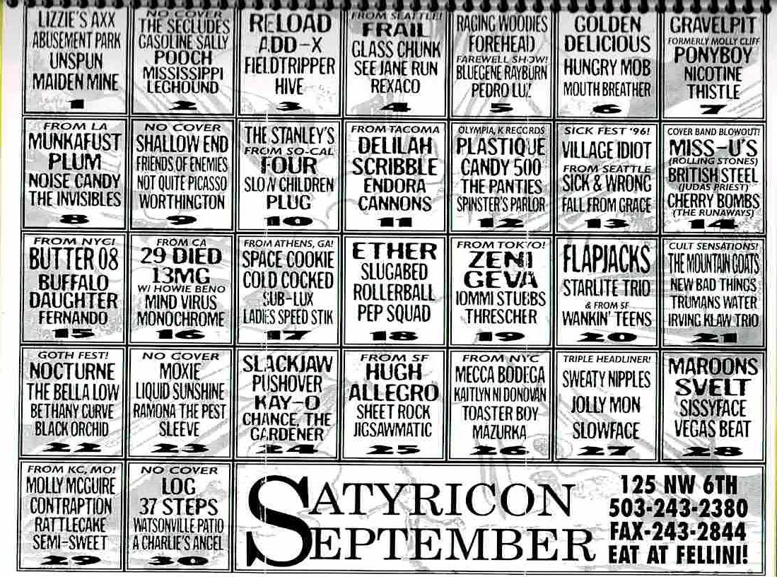 September 1996 Calendar