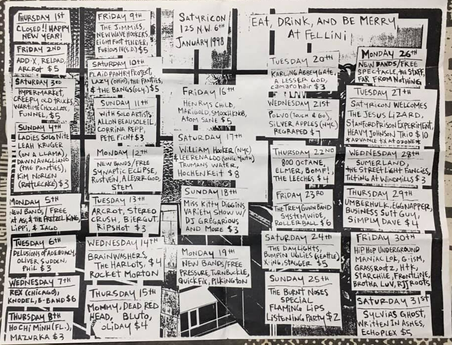 January 1998 Calendar